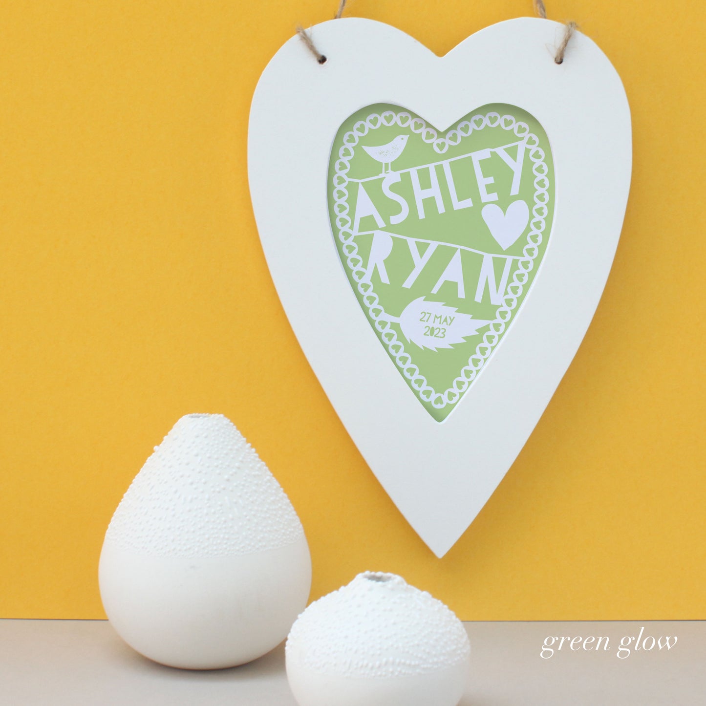 Personalised Wedding Love Heart