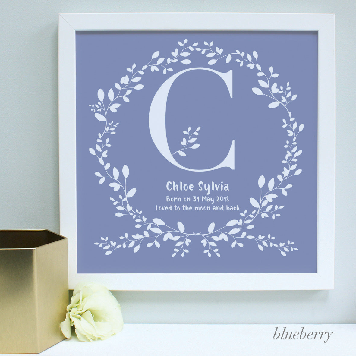 Personalised New Baby Garland Keepsake