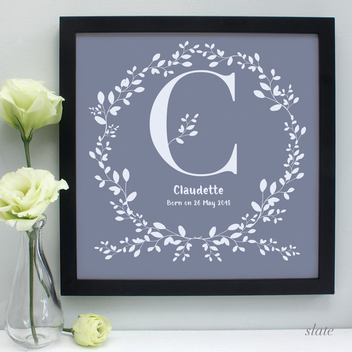 Personalised New Baby Garland Keepsake