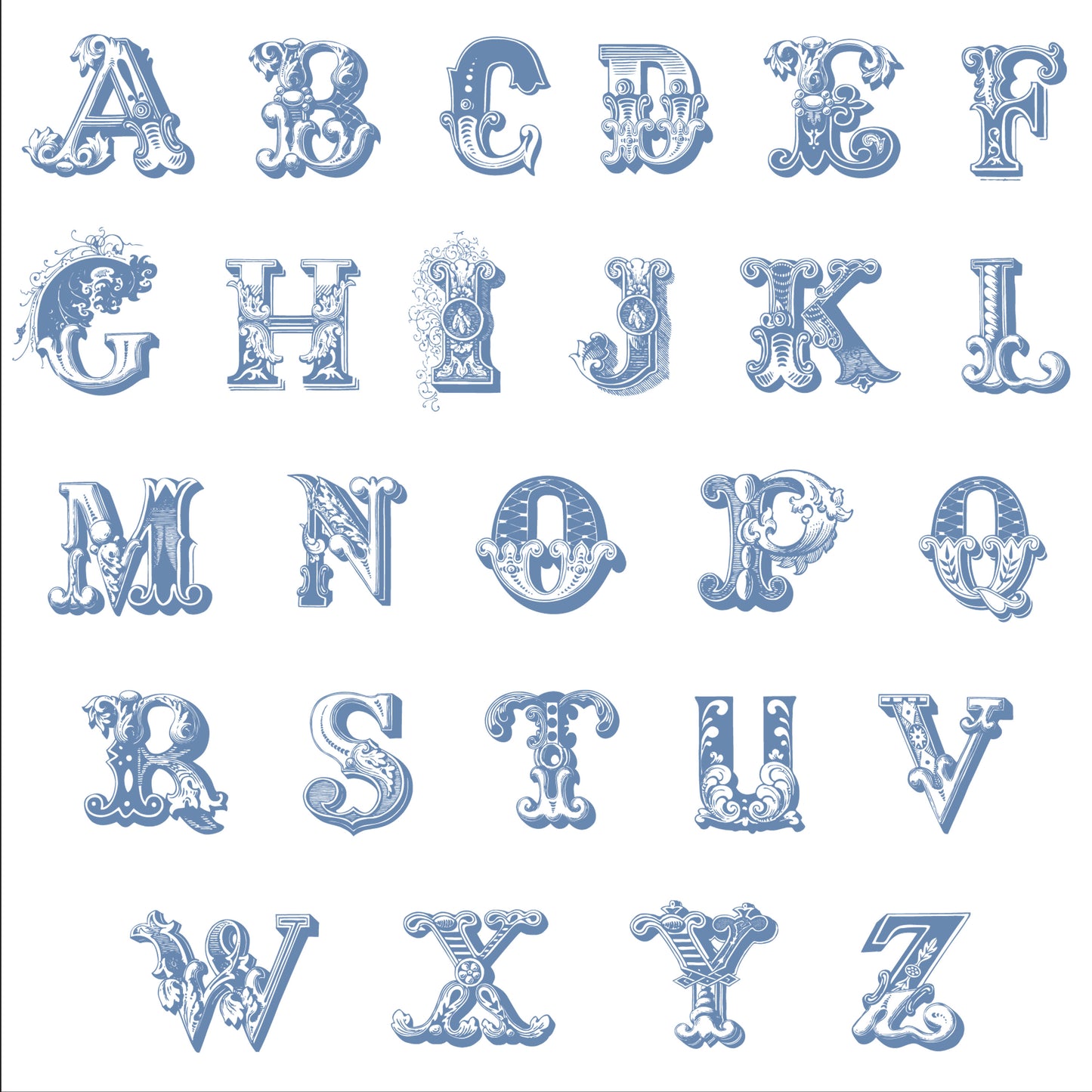 Personalised New Baby Fun Initials Print