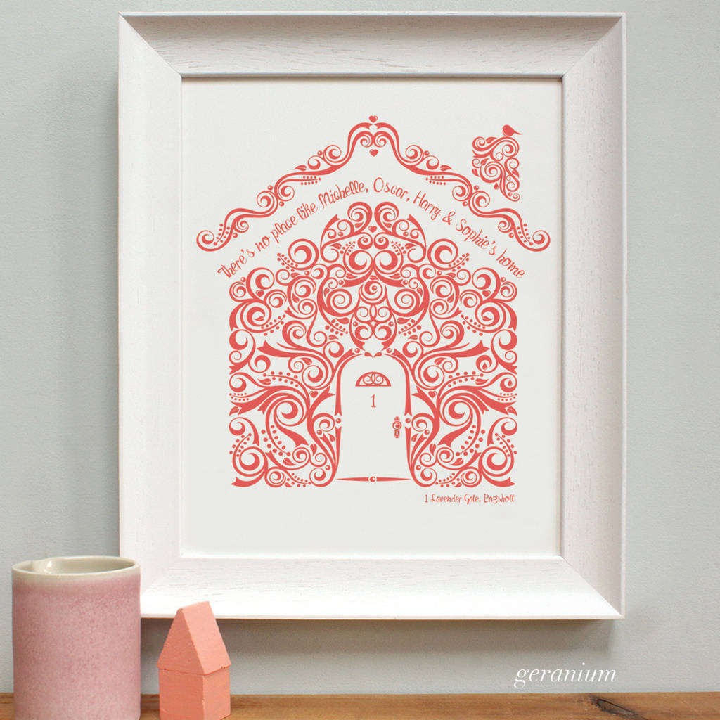 Personalised New Home Framed Print
