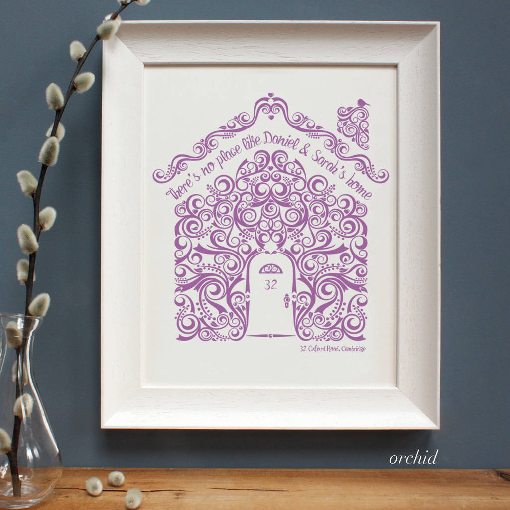 Personalised New Home Framed Print