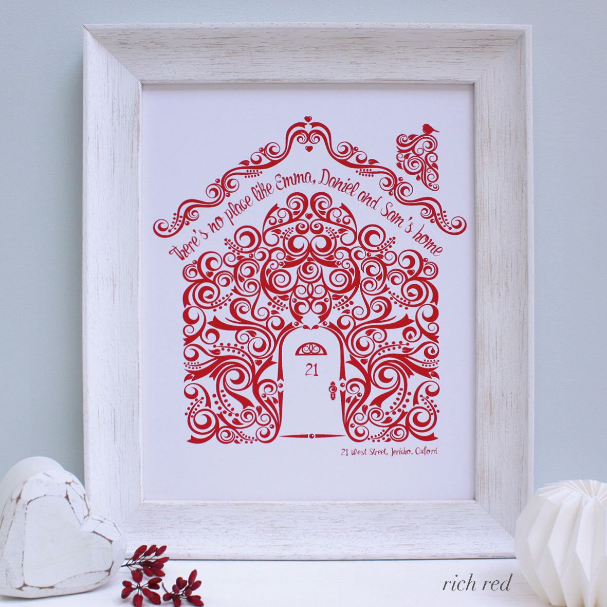 Personalised New Home Framed Print