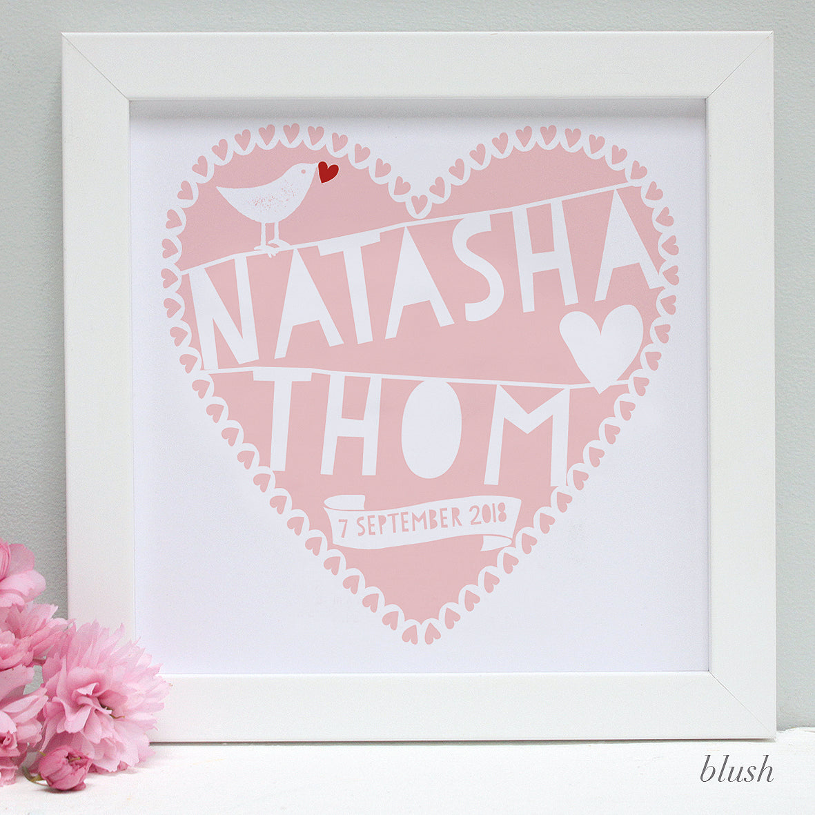 Personalised Wedding Framed Print