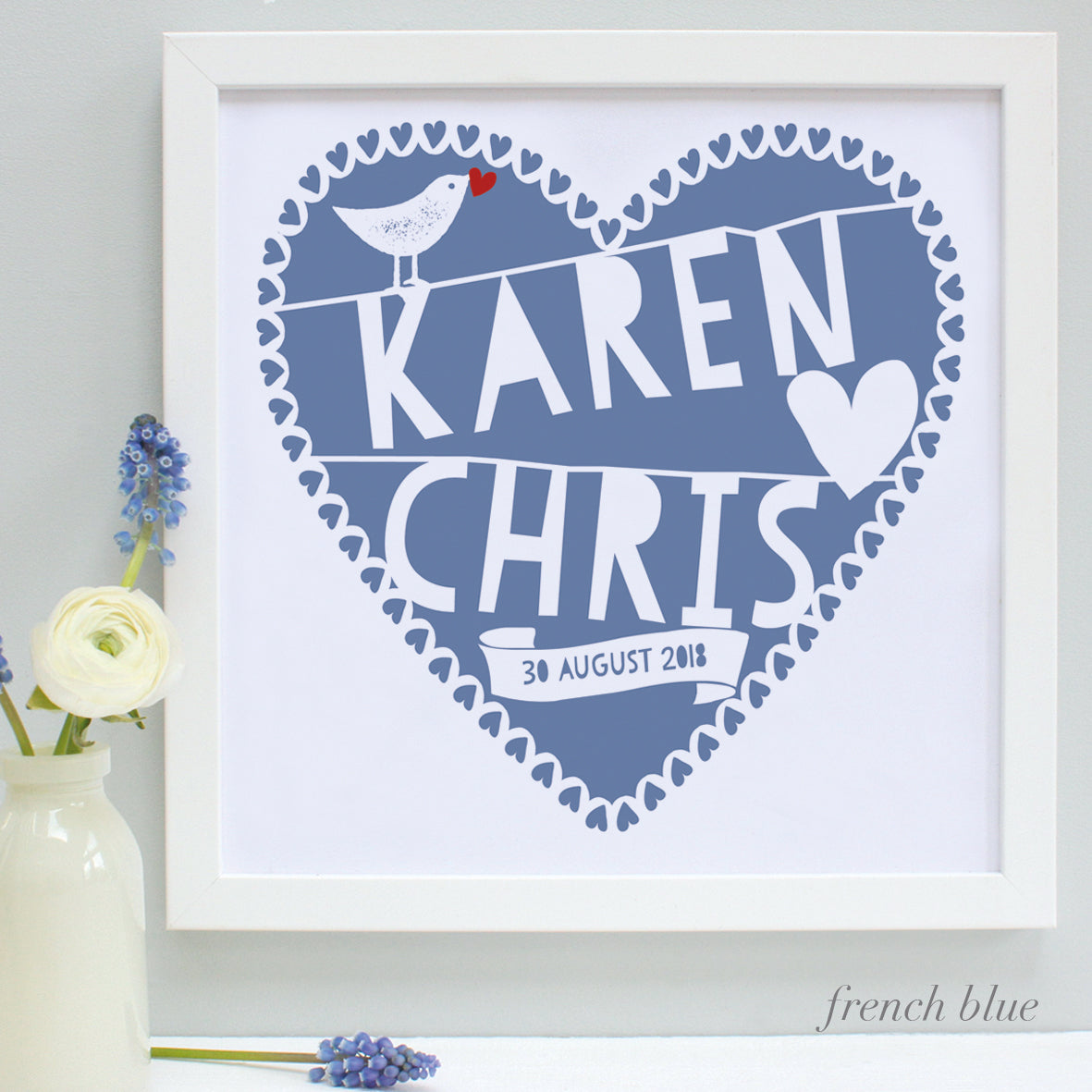 Personalised Wedding Framed Print