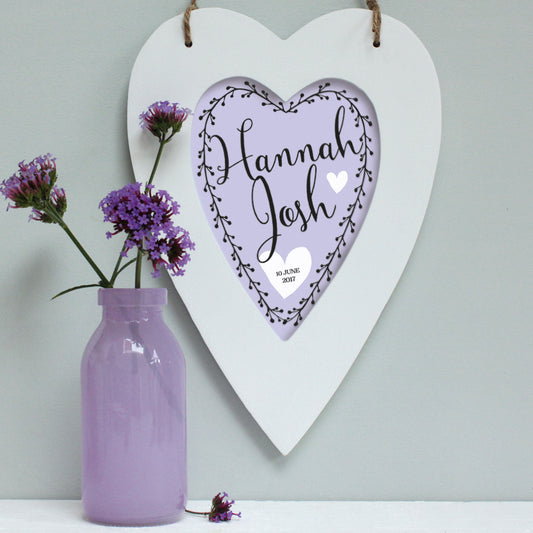 Personalised Pastel Love Heart Print