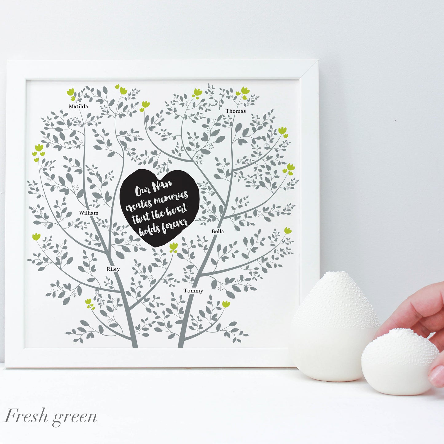 Personalised Family Memory Tree Framed Print