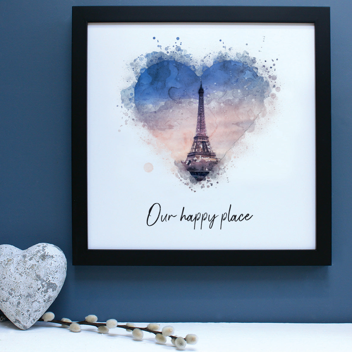 Paris Our Happy Place Framed Print