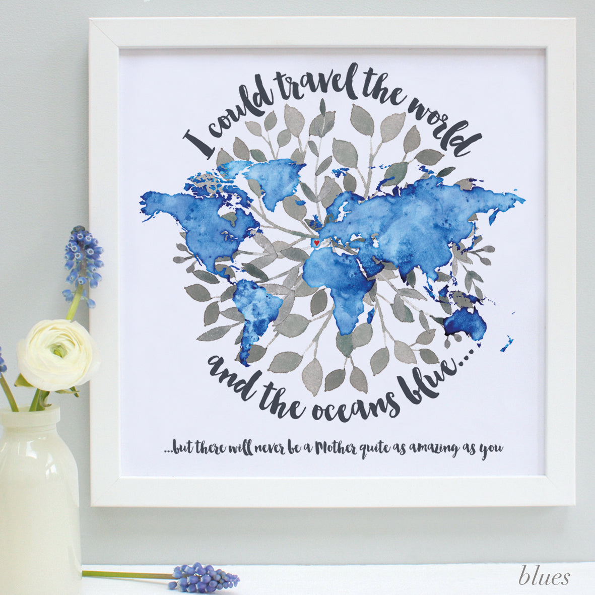 Personalised World's Best Mum Framed Print
