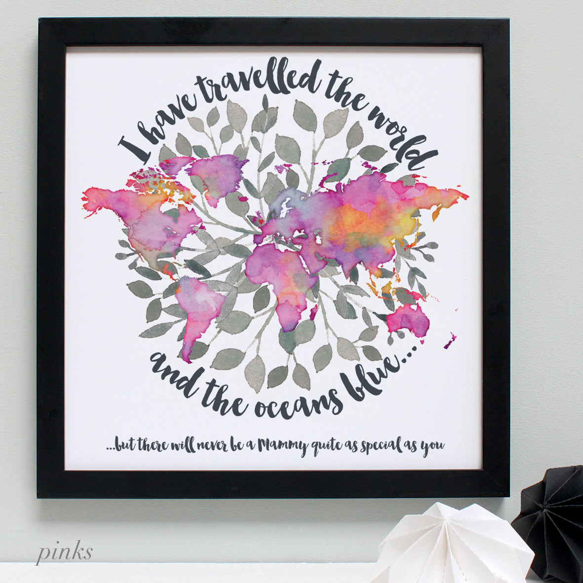 Personalised World's Best Mum Framed Print