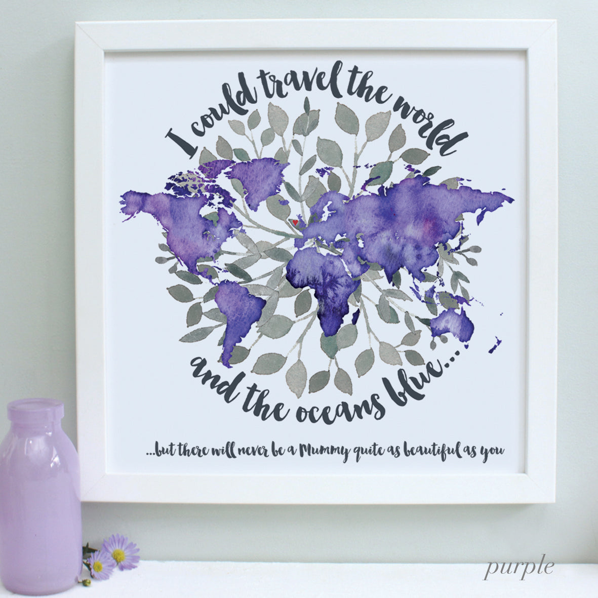 Personalised World's Best Mum Framed Print