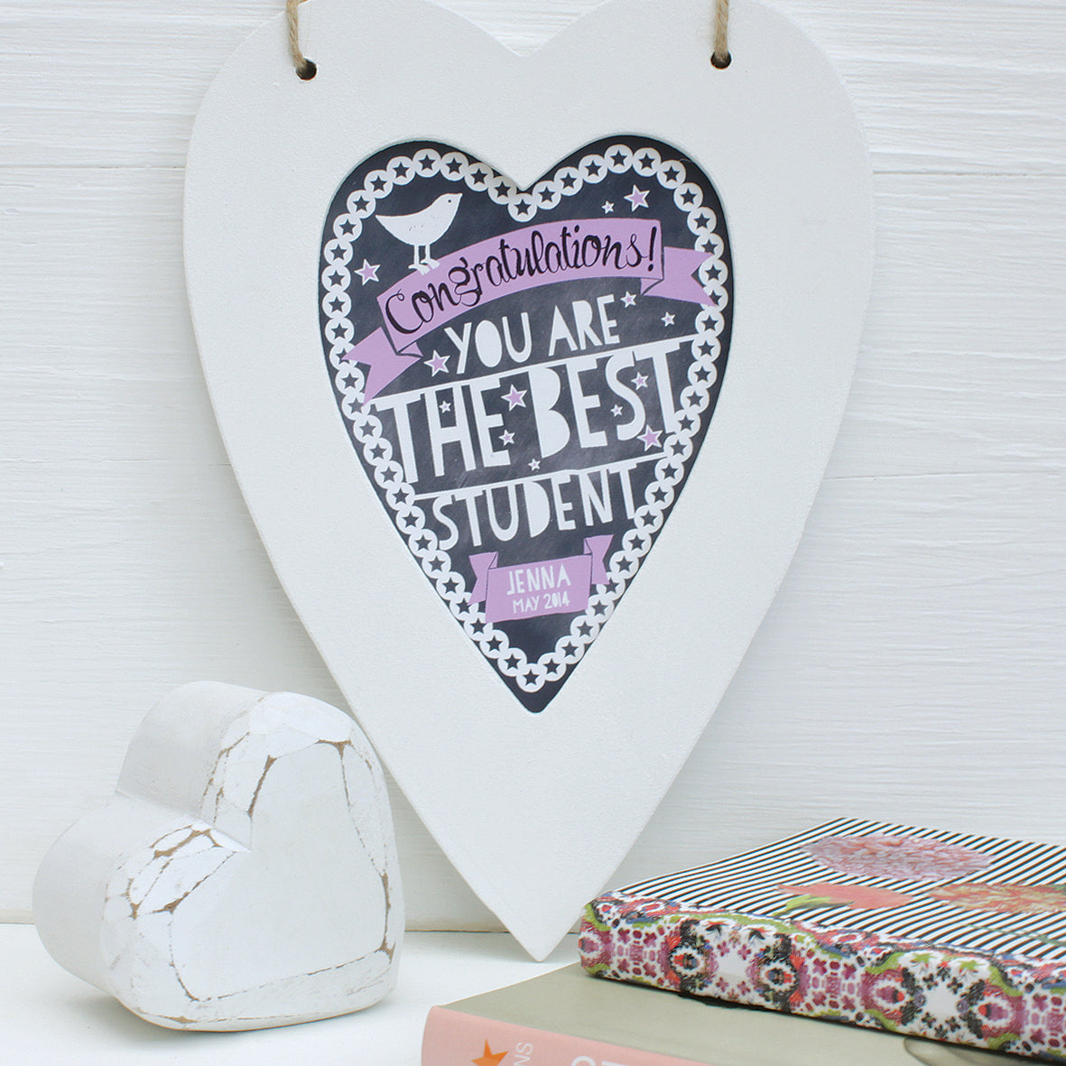 Personalised Star Student Framed Heart
