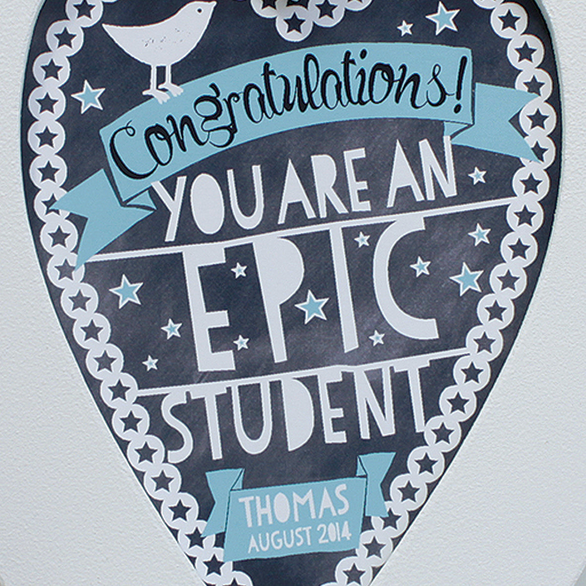 Personalised Star Student Framed Heart