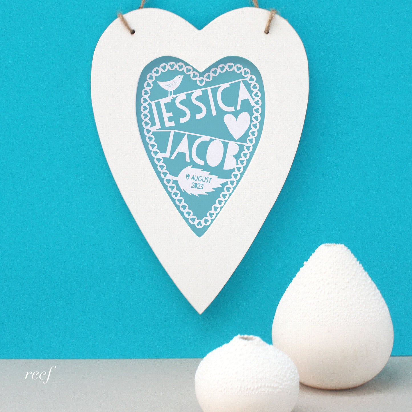 Personalised Wedding Love Heart