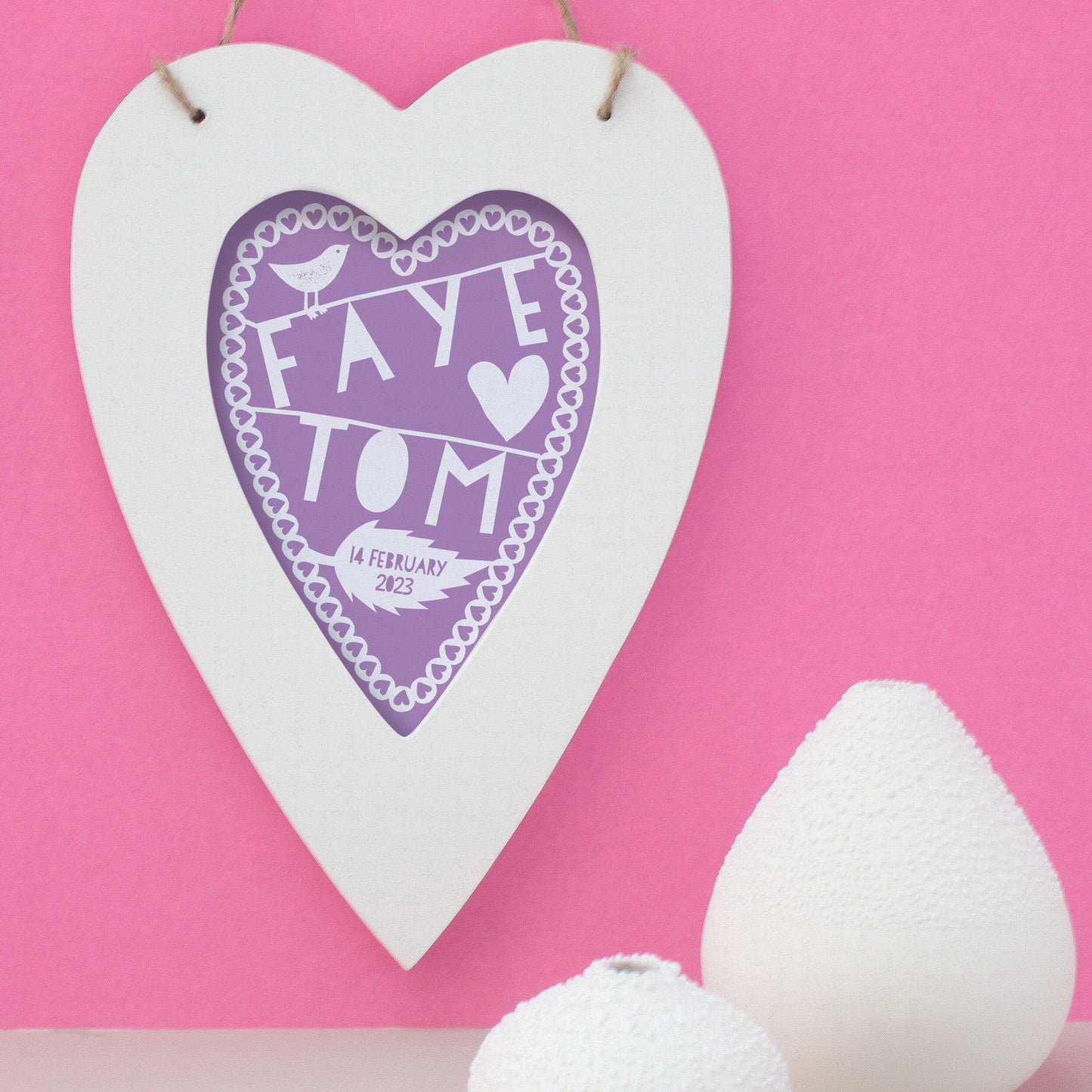 Personalised Wedding Love Heart