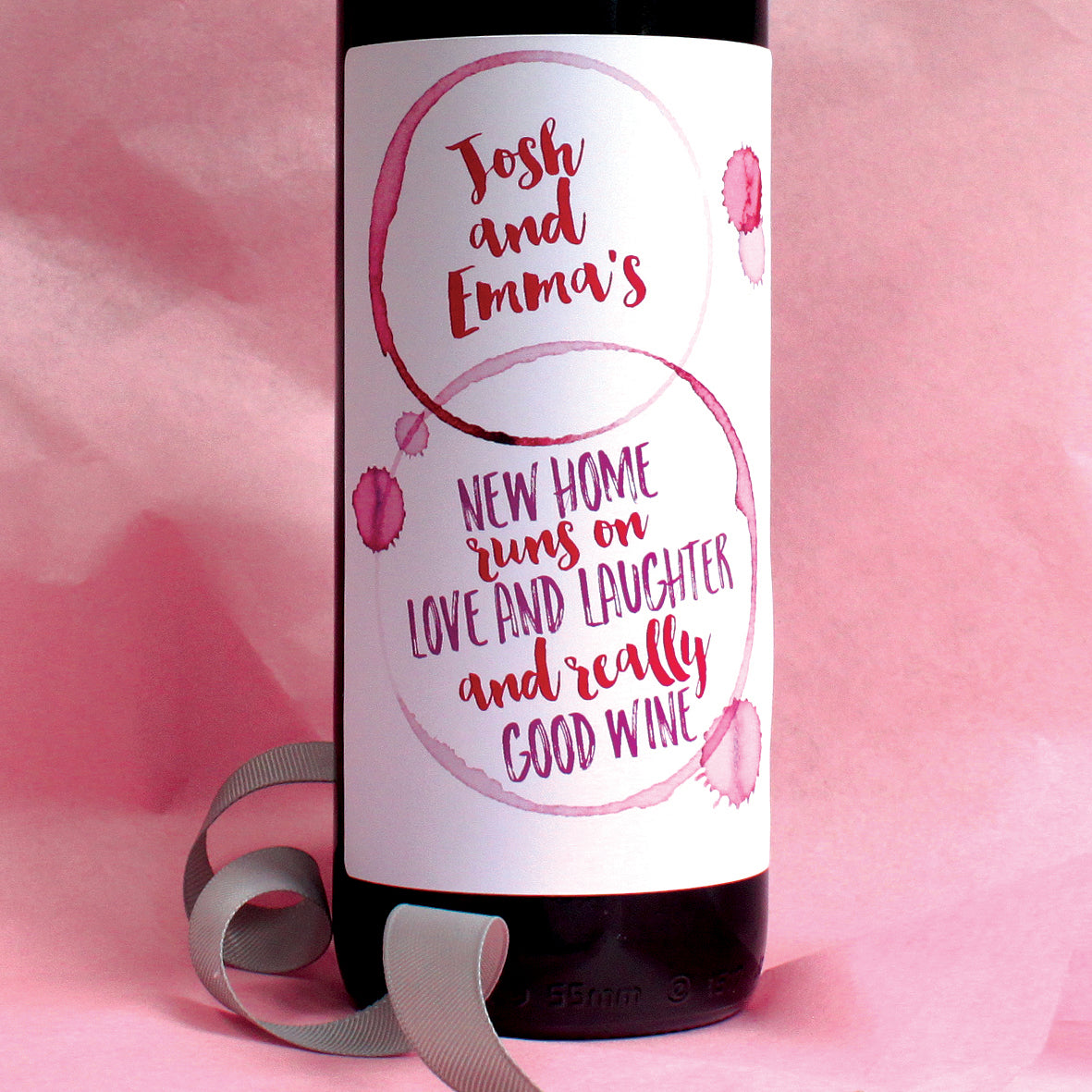 Personalised New Home Wine Labels