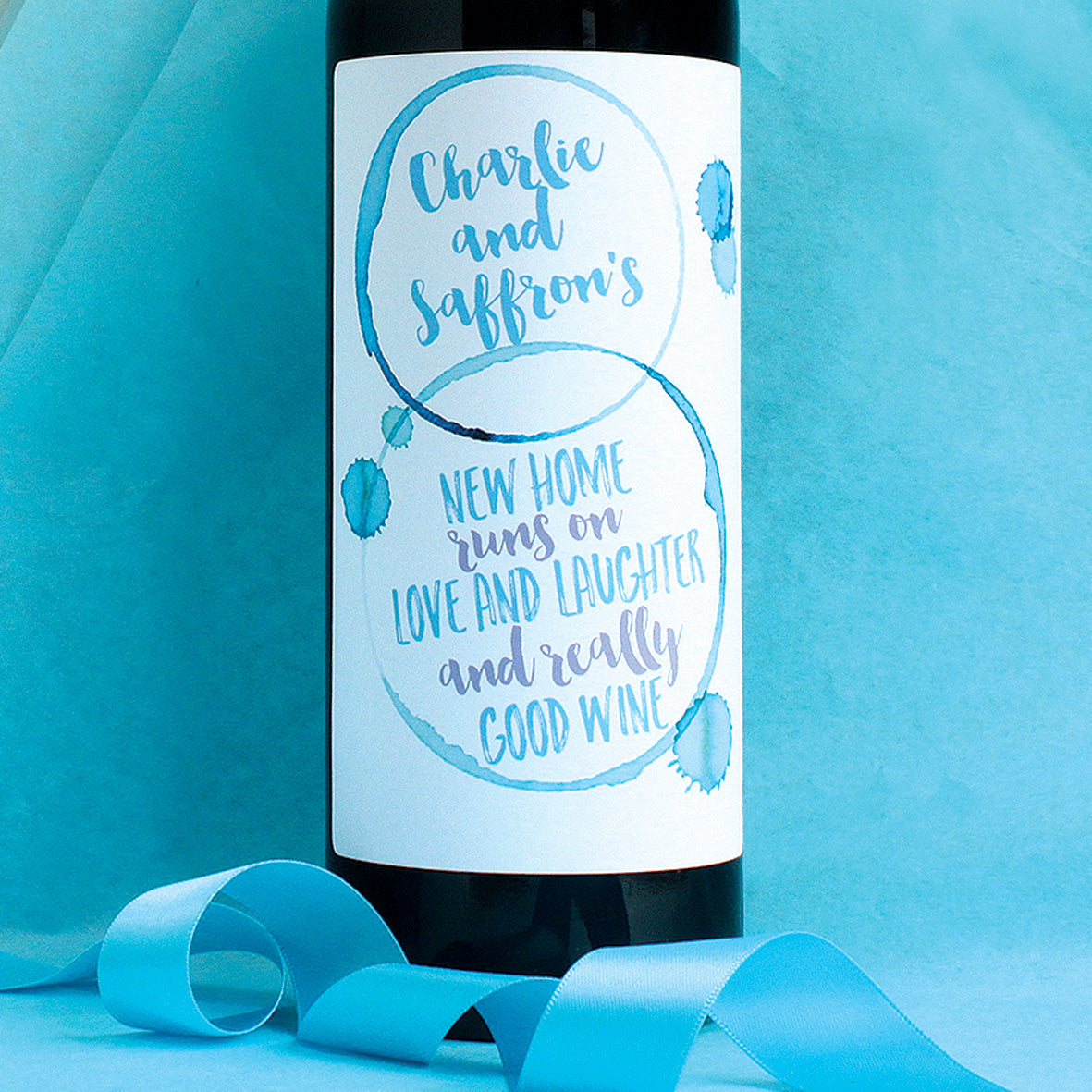 Personalised New Home Wine Labels