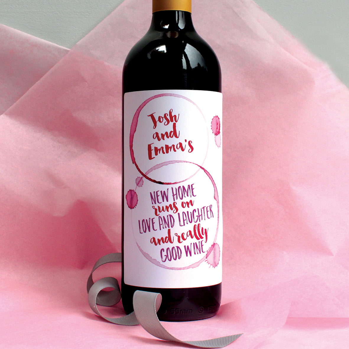 Personalised New Home Wine Labels