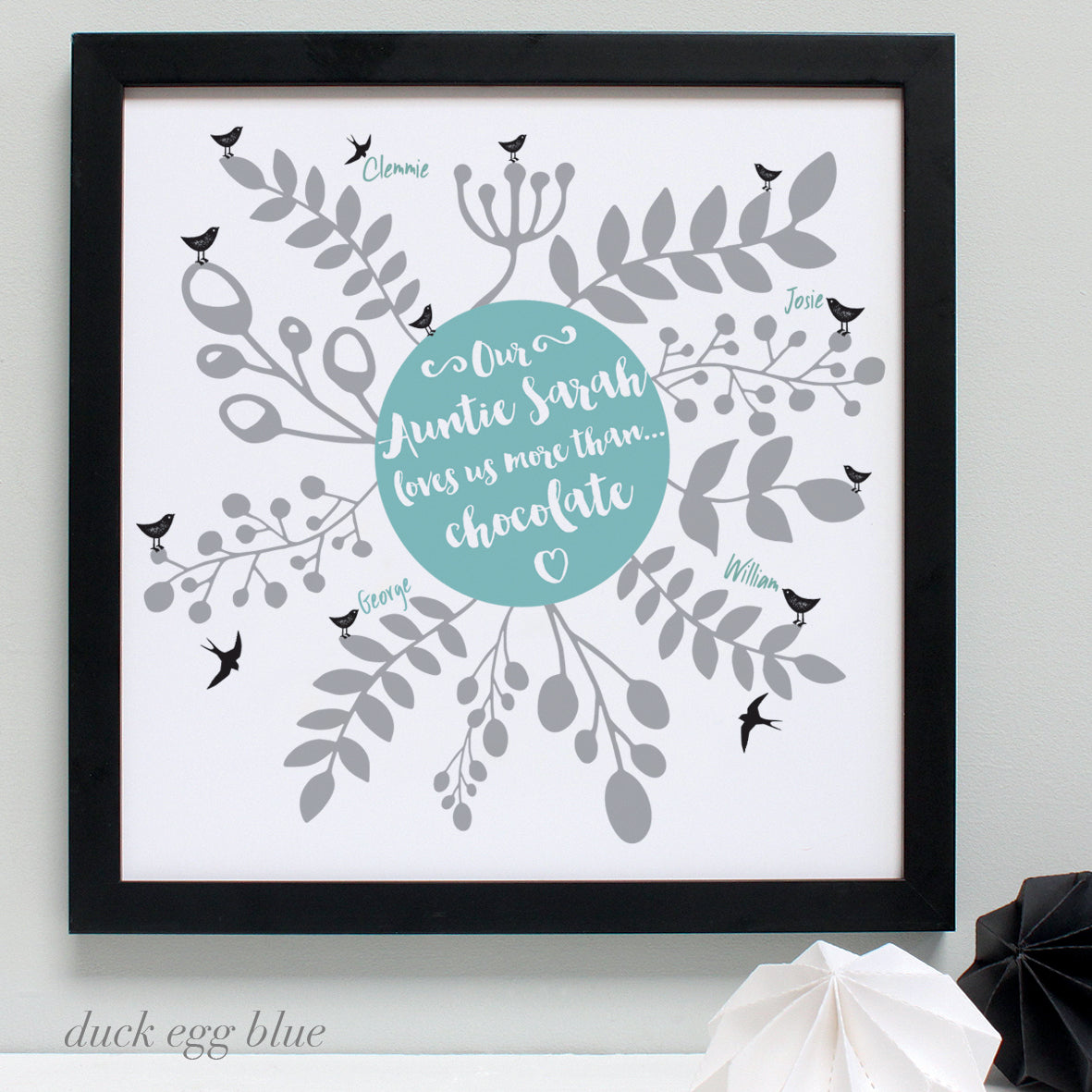 Personalised Our Aunty Loves...Framed Print
