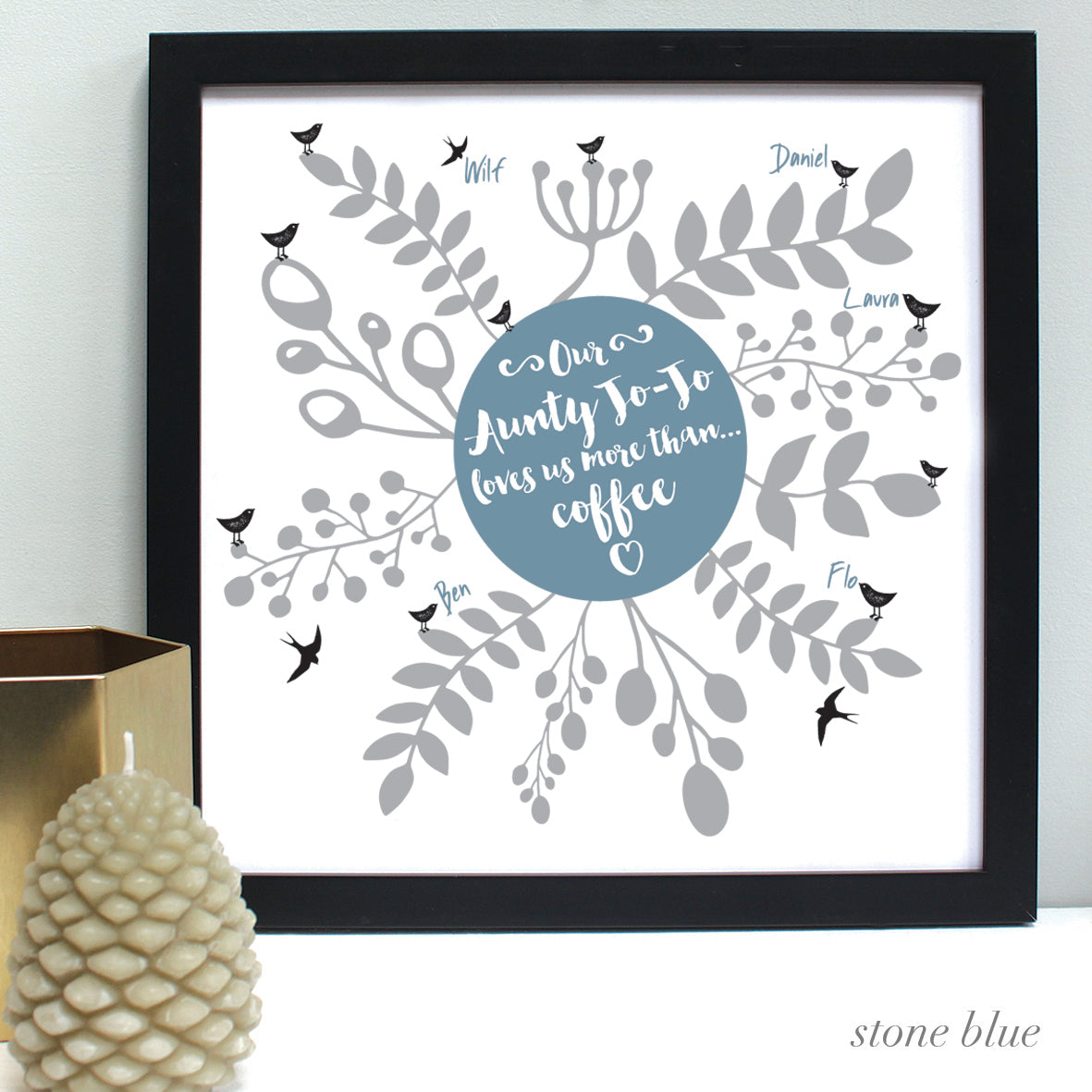 Personalised Our Aunty Loves...Framed Print