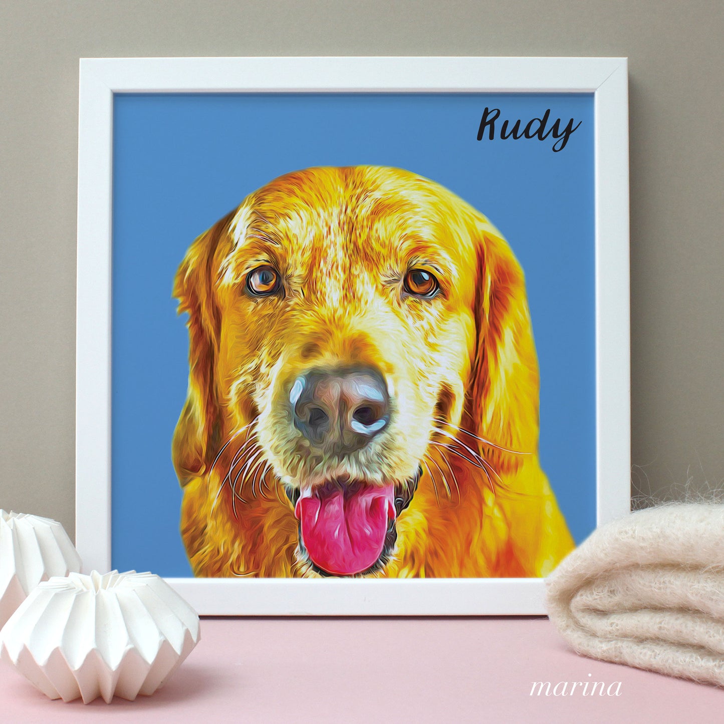 Personalised Artistic Dog Portrait From Your Photo