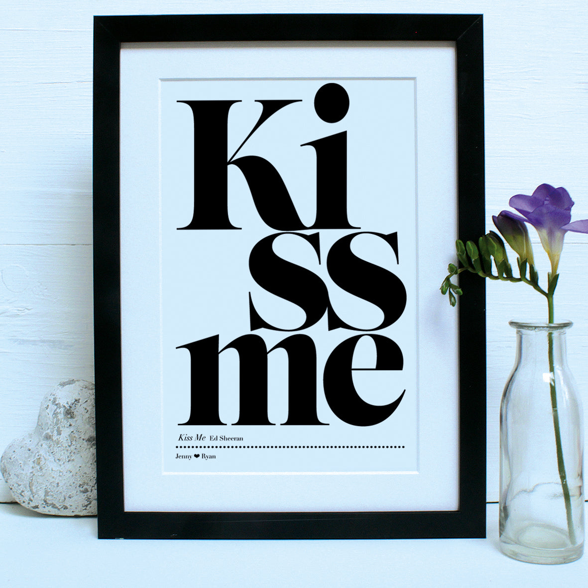 Personalised Our First Dance Song Framed Print