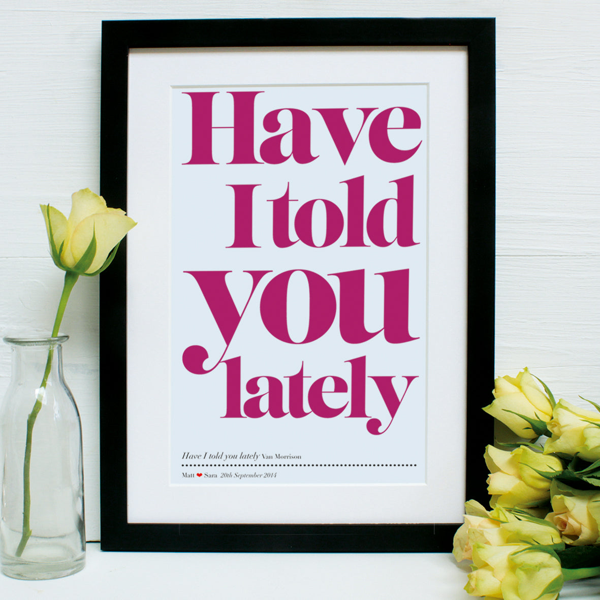 Personalised Our First Dance Song Framed Print