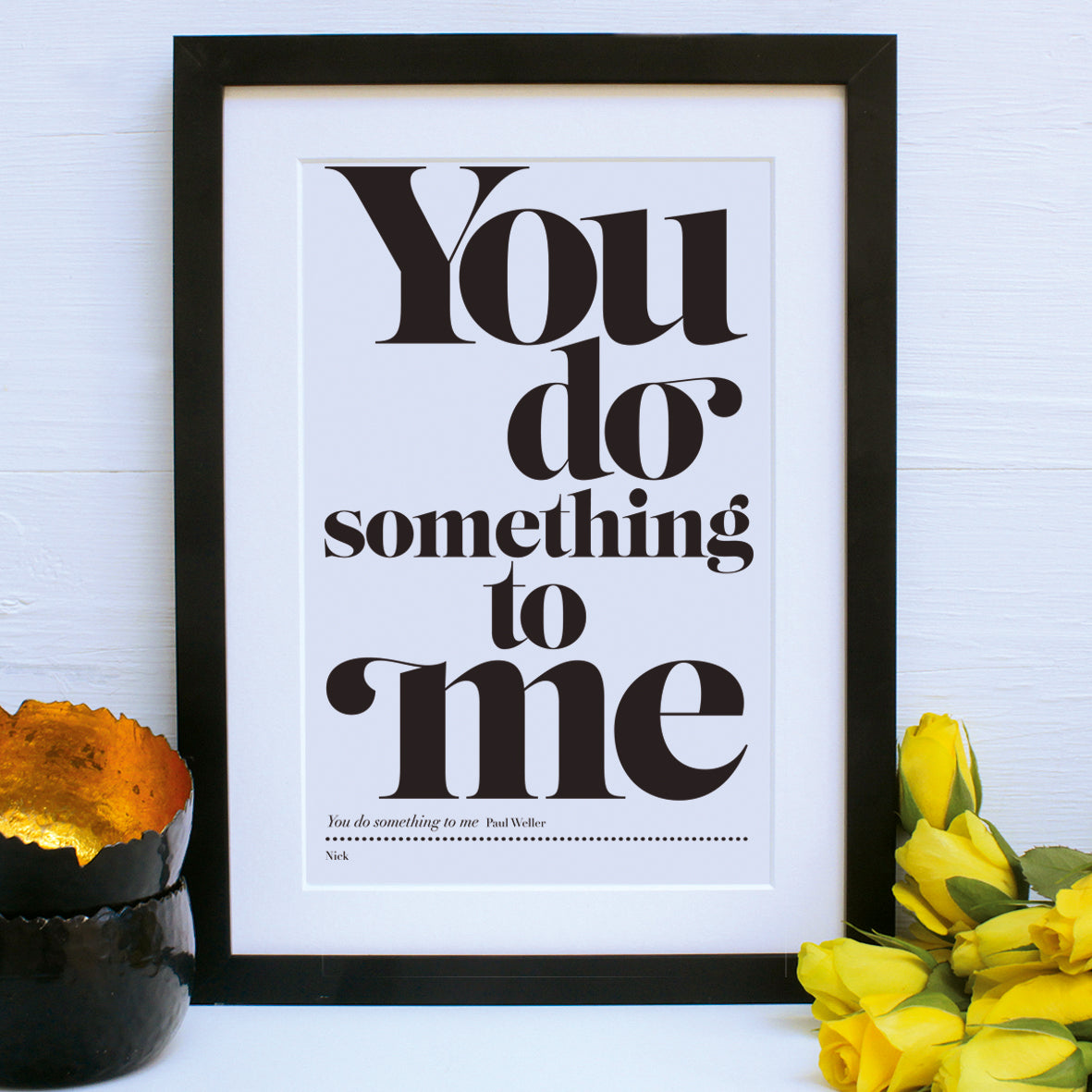 personalised favourite song print