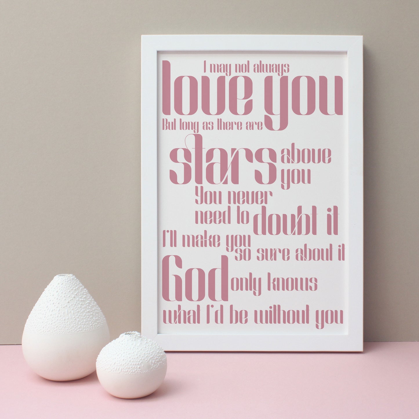 Personalised Our Song Music Print