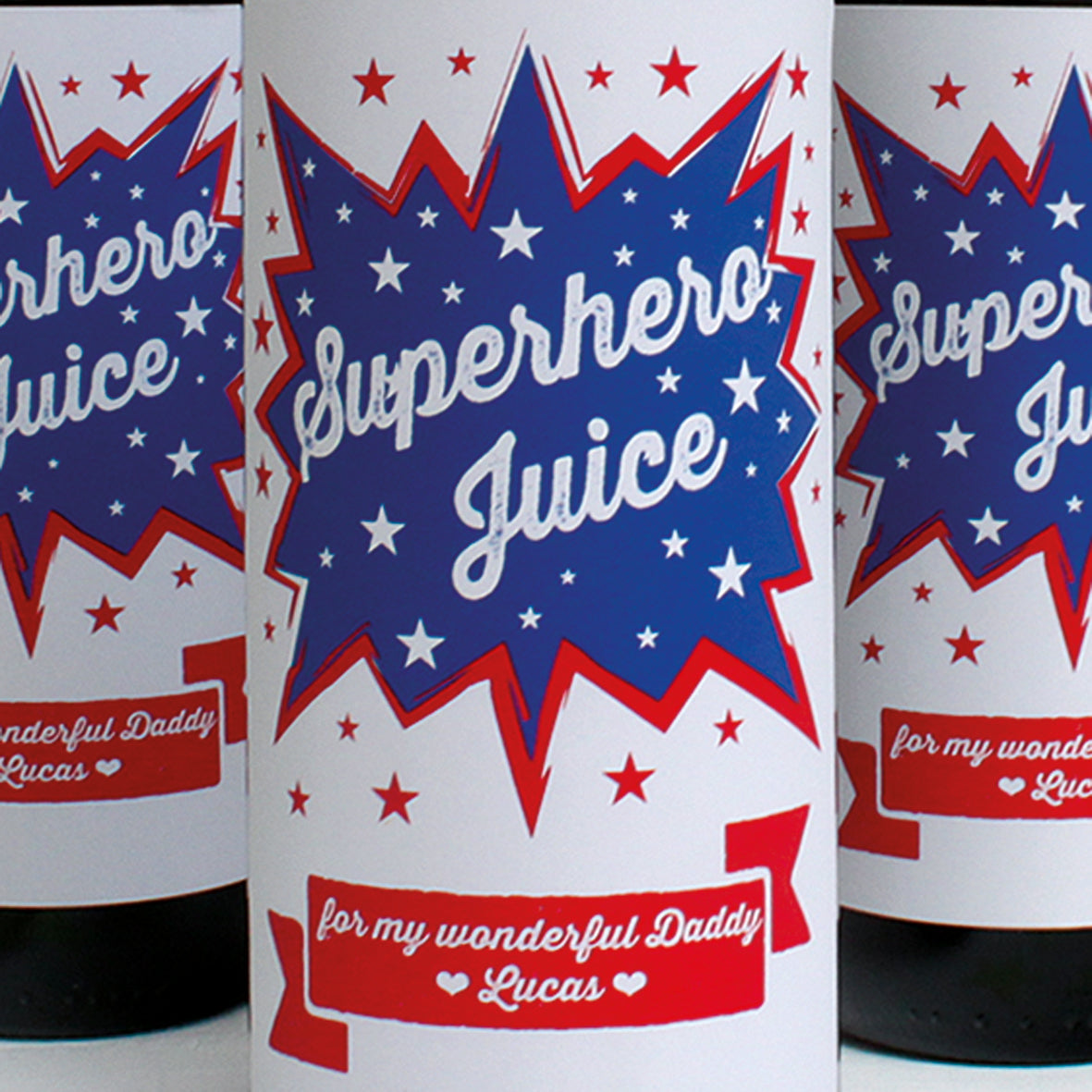 personalised superhero beer labels