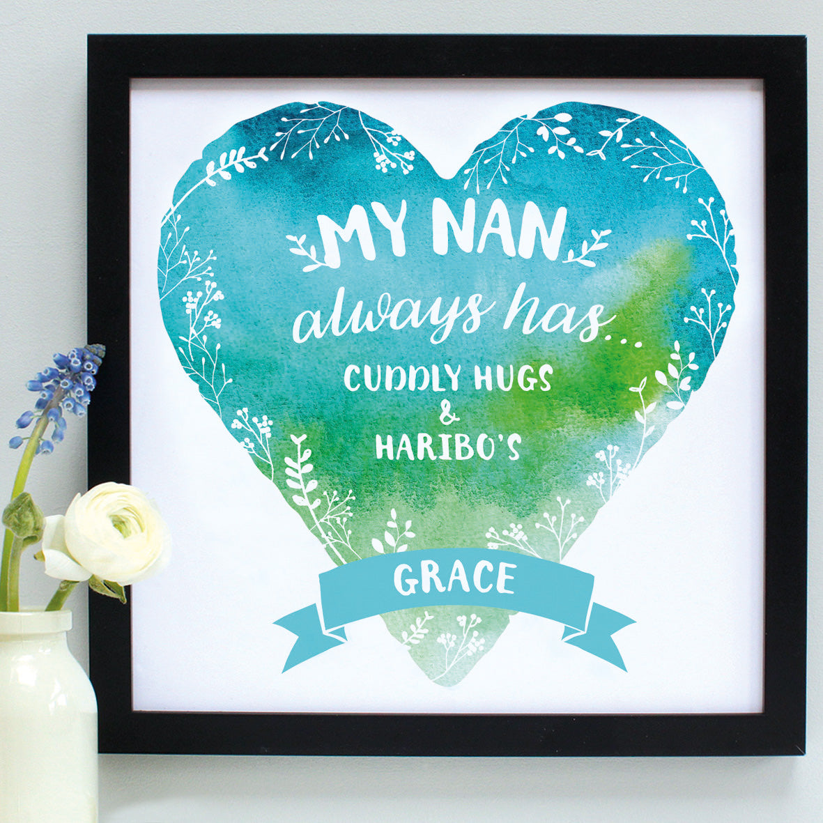 personalised nanny always has... print