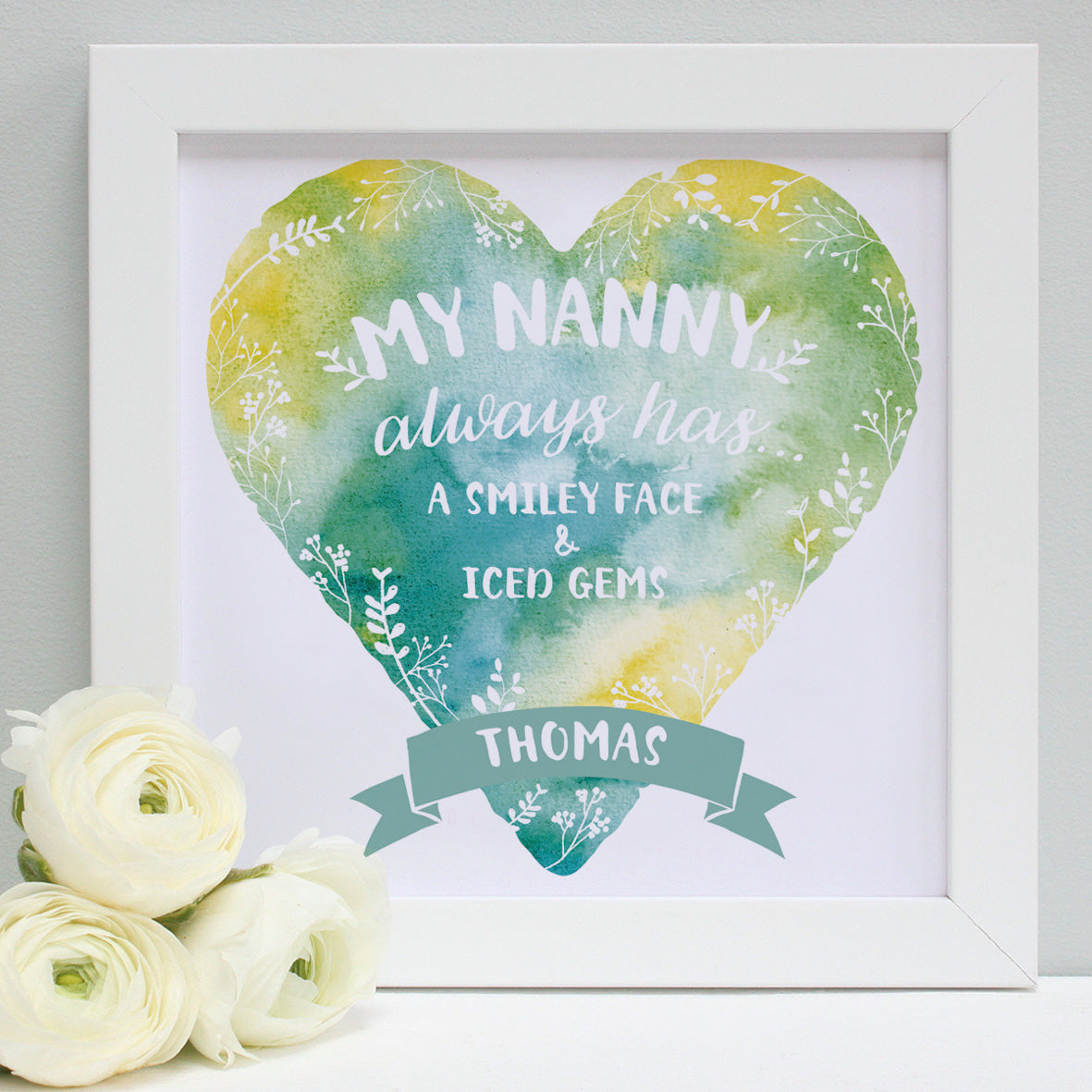 personalised nanny always has... print