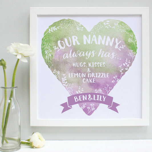personalised nanny always has print