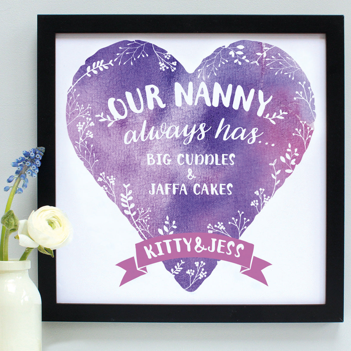 personalised nanny always has... print