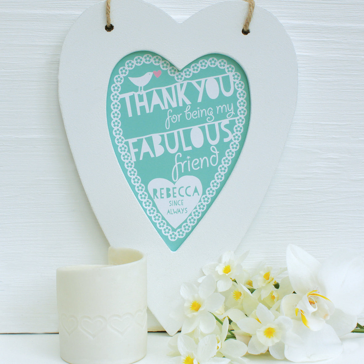 Personalised Thank You Framed Heart