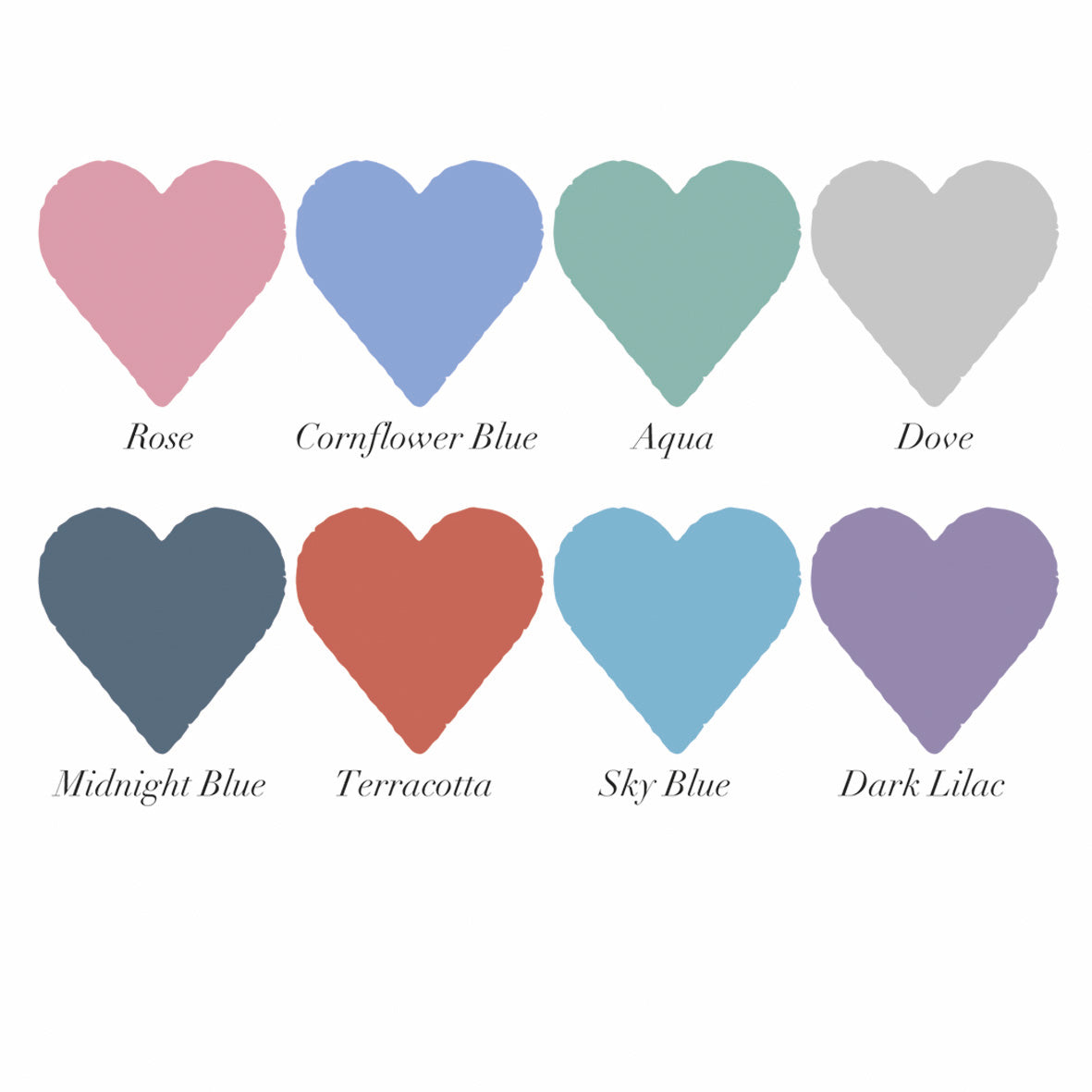 colour heart swatches