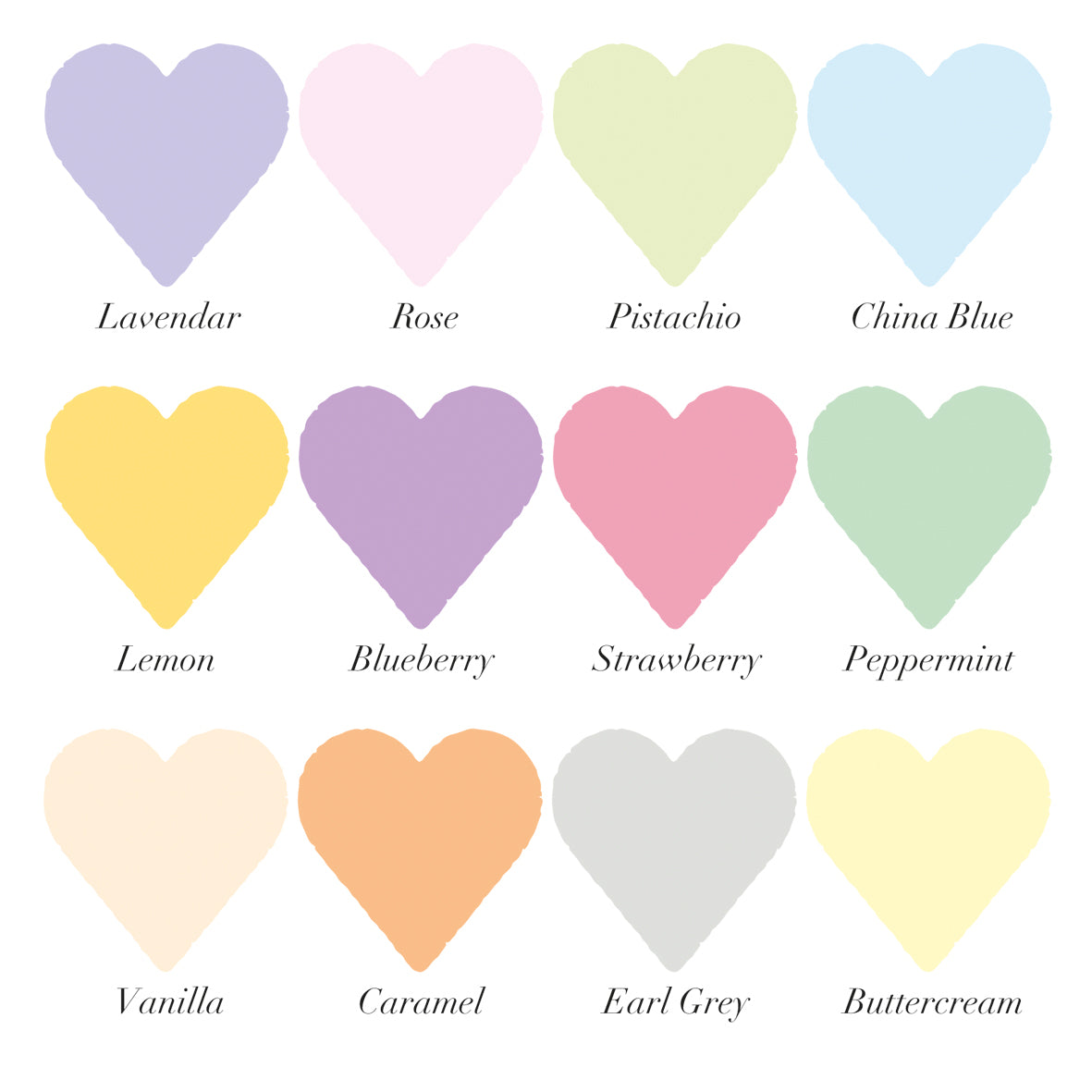 Personalised Pastel Love Heart Print